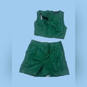 7 For All Mankind Emerald Two-Piece Set
